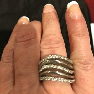 Lia Sophia silver & zirconia stones